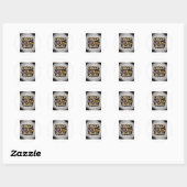 Sticker Rond Vraie (Feuille)