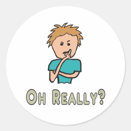 Sticker Rond Vraiment ? (Devant)