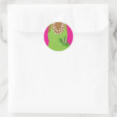 Sticker Rond Vraiment Jolies Filles Monogramme (Sac)