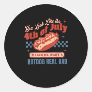 Sticker Rond Vraiment Mauvais - Vous Ressemblez À La 4 juillet