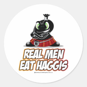 Sticker Rond Vrais vêtements pour hommes Haggis