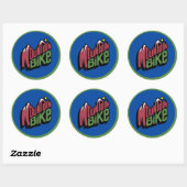 STICKER ROND VTT (Feuille)
