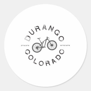 Sticker Rond VTT à Durango Colorado T