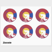 Sticker Rond VTT Colorado (Feuille)