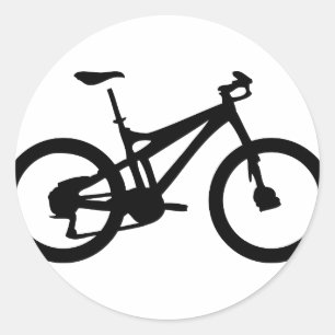 Sticker Rond VTT cycliste bicylce