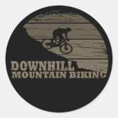 Sticker Rond VTT Downhill (Devant)