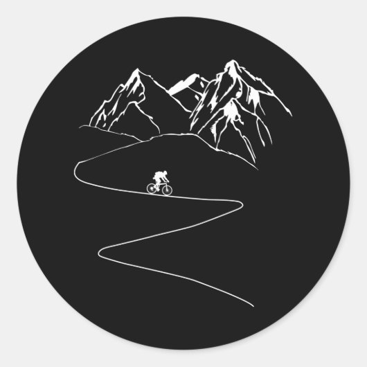 Sticker Rond VTT Downhill VTT Cycliste cycliste cycliste (Devant)