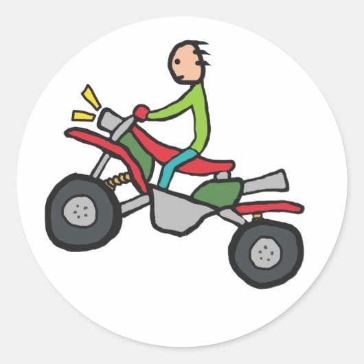 Sticker Rond VTT quad (Devant)