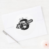 STICKER ROND VU CECI (Enveloppe)