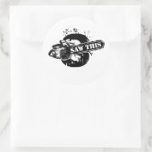 STICKER ROND VU CECI (Sac)