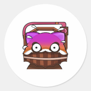 Sticker Rond vu par mme