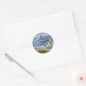 Sticker Rond Vue aérienne de Rio de Janeiro (Enveloppe)