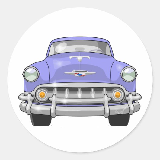 Sticker Rond Vue avant Chevrolet Bel 1953 (Devant)