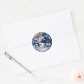 Sticker Rond Vue de la planète Terre depuis Apollo 17 (Enveloppe)