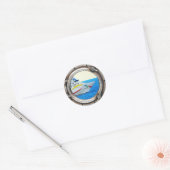 Sticker Rond Vue de luxe Liner Porthole (Enveloppe)
