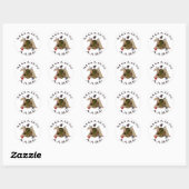 Sticker Rond Vue en fer/Molon Labe (Feuille)