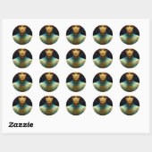 Sticker Rond Vue interne Imaginaire Sci-Fi (Feuille)