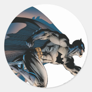 Sticker Rond Vue latérale de fuite de Batman