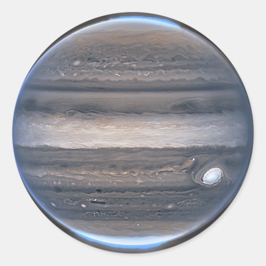 Sticker Rond Vue NIRCam de Jupiter | JWST (Devant)