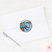 Sticker Rond vue parfaite (Enveloppe)