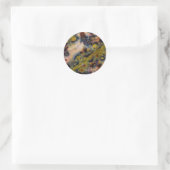 Sticker Rond Vue rapprochée abstraite de l'Ocean Jasper (Sac)
