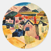 Sticker Rond Vue sur Saint Germain, Paul Klee, (Devant)