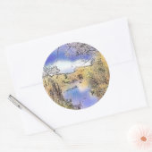 STICKER ROND VUES SUR L'ANGLETERRE (Enveloppe)