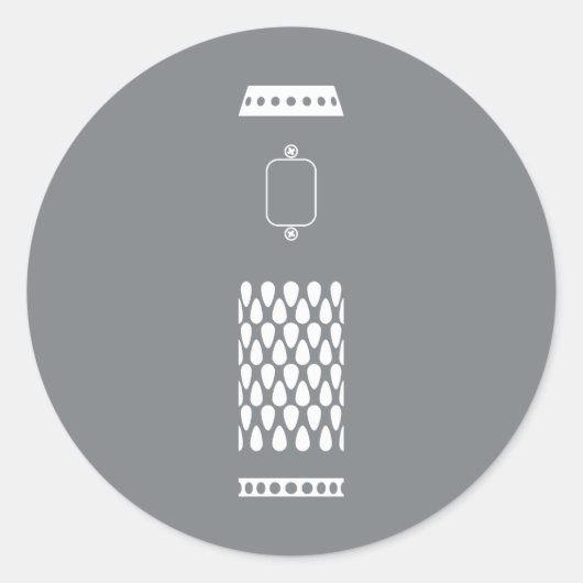 Sticker Rond VV comme un Pro (Devant)