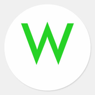 STICKER ROND W