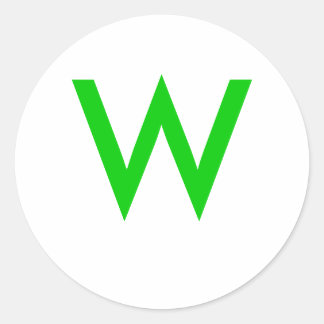 STICKER ROND W