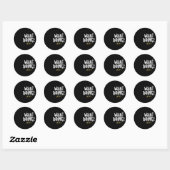 Sticker Rond W Doing Jeffy (Feuille)