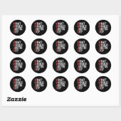 Sticker Rond W Justin Do Wwjd (Feuille)