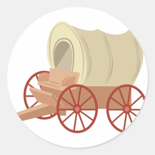 Sticker Rond Wagon couvert (Devant)