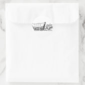 Sticker Rond Wagon couvert (Sac)