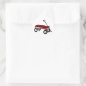 Sticker Rond Wagon rouge (Sac)