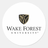 Sticker Rond Wake Forest University Wordmark (Devant)