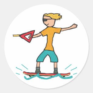 Sticker Rond Wakeboard
