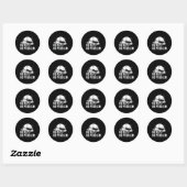 Sticker Rond Wakeboard No Rope No Problem Wake Wakeboard (Feuille)