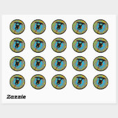 Sticker Rond Wakeboard Raley assuré (Feuille)
