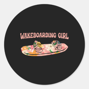 Sticker Rond Wakeboard Wakeboard Sport Hobby Wakeboard
