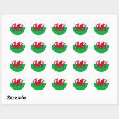 STICKER ROND WALES (Feuille)