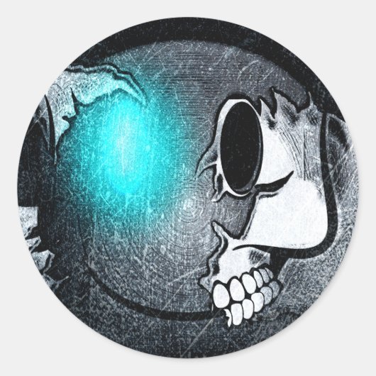 Sticker Rond Walkermoji Vintage (Voorkant)