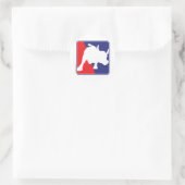 Sticker Rond Wall Street Red White et Blue Bull (Sac)