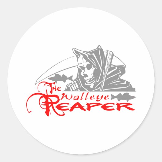 STICKER ROND WALLEYE REAPER (Devant)
