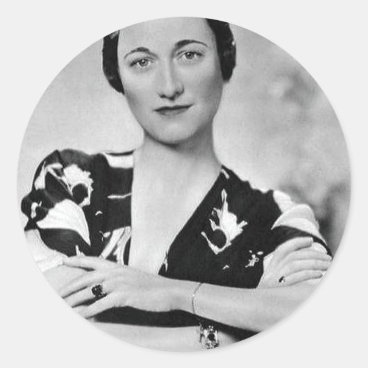 Sticker Rond Wallis Simpson (Devant)