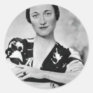 Sticker Rond Wallis Simpson