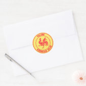 Sticker Rond Wallonie Round Emblem (Enveloppe)