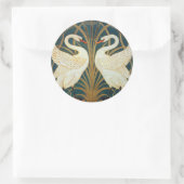 Sticker Rond Walter Crane Swan (Sac)