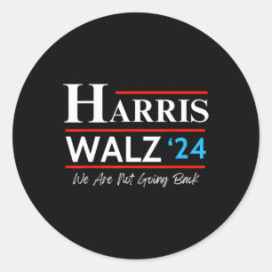 Sticker Rond Waltz 2024 Election Kamala Harris Tim Waltz 2024 &