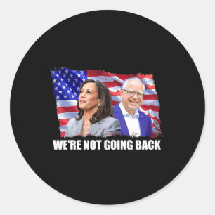 Sticker Rond WAlzheimer 2024 Kamala Harris Première femme prési